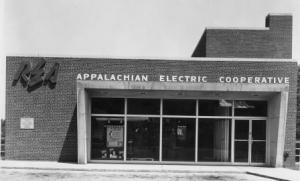 Appalachian Electric Cooperative building-black and white